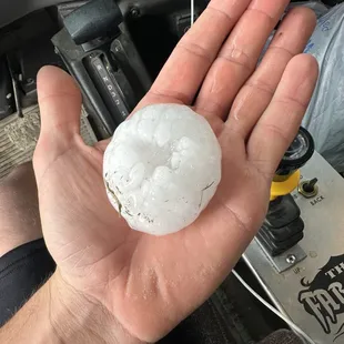 Large hailstone damage in Lincoln, Ne from todays tornados. If you need a rolloff box or dumpster to rent, call us at 402-450-3495