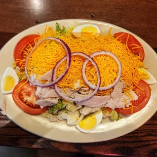 a plate of food on a table