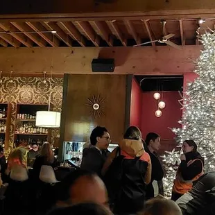 Interior on a chilly December evening.