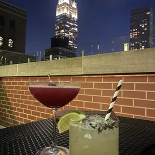 Blueberry Martini And Jalapeno Margarita