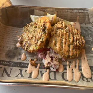 Shrimp and crab cakes