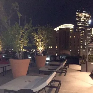 Spectacular night time view on the Revere Hotel Rooftop! Definitely a spot you want to visit! On of this city&apos;s hidden gems!
