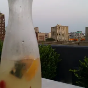 Sangria with JQS in the background!