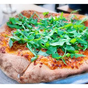 The pizza is delicious.