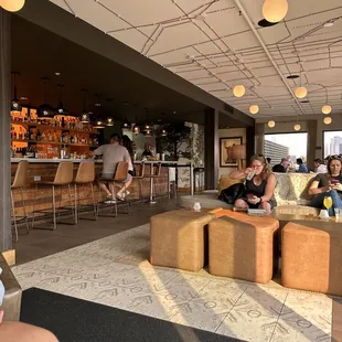 people sitting on couches