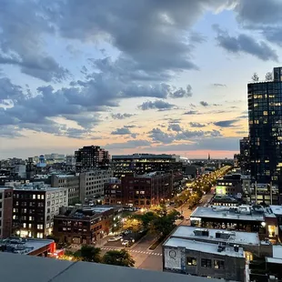 View from the rooftop bar