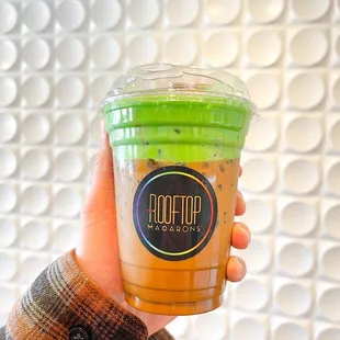Pandan Coconut Egg Coffee