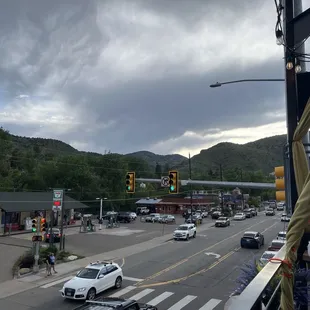 outside