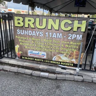 This is an advertisement for Sunday Brunch I will try next week.