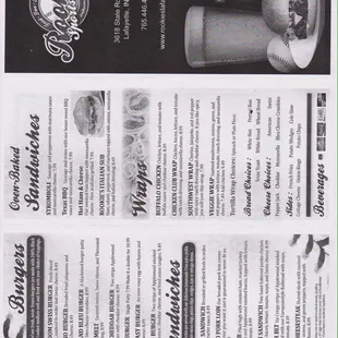 Menu side 1