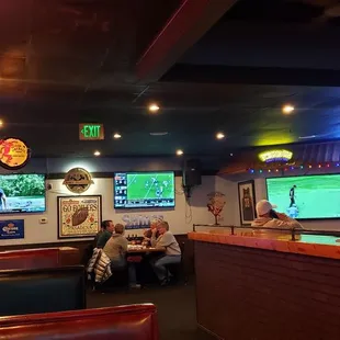 Large typical bar area but pervading smoke everywhere