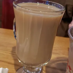 Extremely alcoholic irish coffee almost undrinkable
