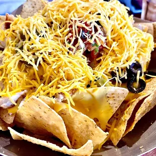 a plate of nachos