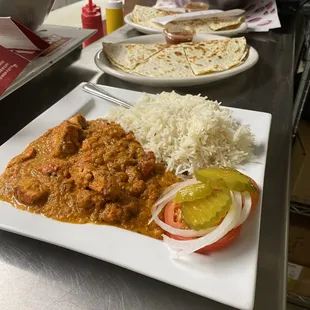 Chicken Tikka Masala with Jeera Rice.