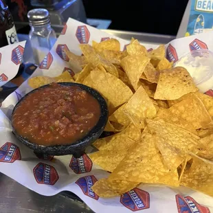 Salsa and chips