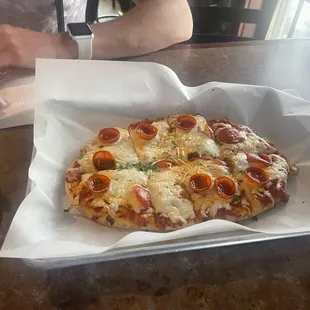 Flat bread pizza. Is a no for me
