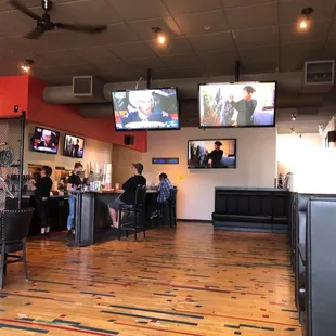 people sitting at the bar