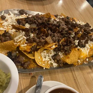 Carne asada nachos was huge 1/7/23 it was ok guac was ehh