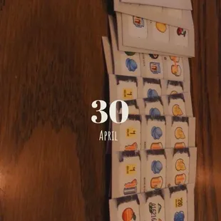 an image of a wooden table