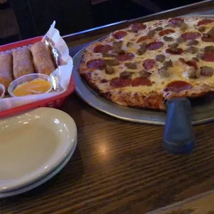 Pepperoni sausage and stuff Sticks