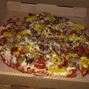 a pizza in a box