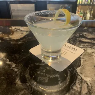 Lemon drop martini