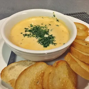 Crawfish and scallop bisque