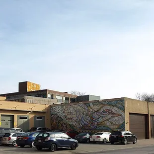 Parking Lot and front of Factory / Showroom building at 1920 Race St.