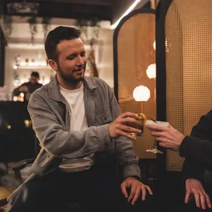 Sit back and relax inside the "Smallest Cocktail Bar" in Dallas
