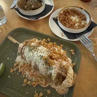 Cucumbers, Chickpeas, Corned Potato