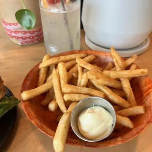 Fries with Garlic Aoli Sauce
