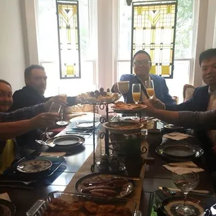 brunch for the college graduates and the guests who stayed