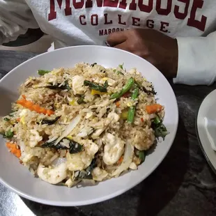 Chicken basil fried rice