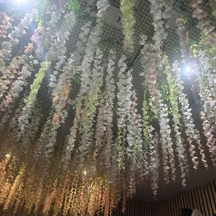 Decorated seating area