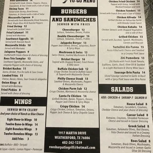 October 23 updated menu page 2