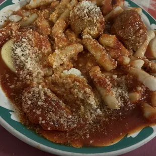 Raviolis and gnocci