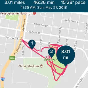 3 mile walk around the park!