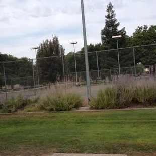 2 of 4 tennis courts that  are available.