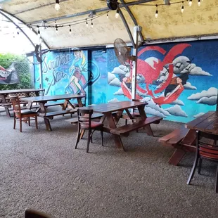 Outside seating area