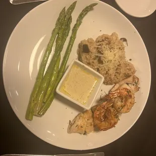 Shrimp and Stuffed Chicken