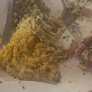 the "carrots" my mom ordered that ended up being orange risotto.