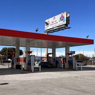 a gas station