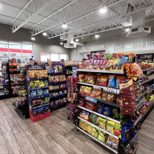 the inside of a grocery store