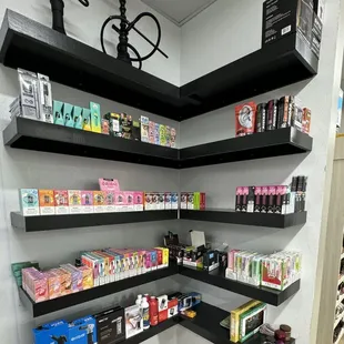 a corner of a store