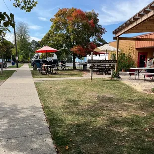Outside seating
