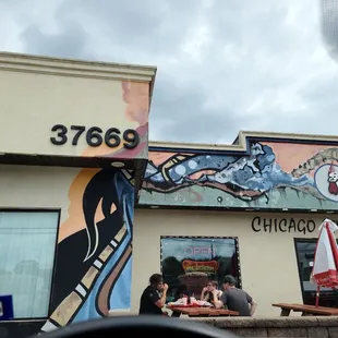 Roadside view of the restaurant