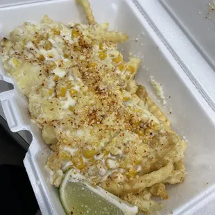 Elote fries 10/10 you must get these