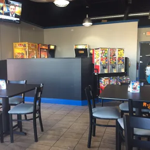 Game area behind wall