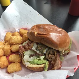 Rambo burger. It's kick a$$ like Rambo himself