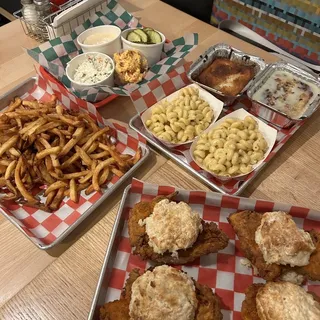 FRIED CHICKEN SANDWICHES - FAMILY STYLE